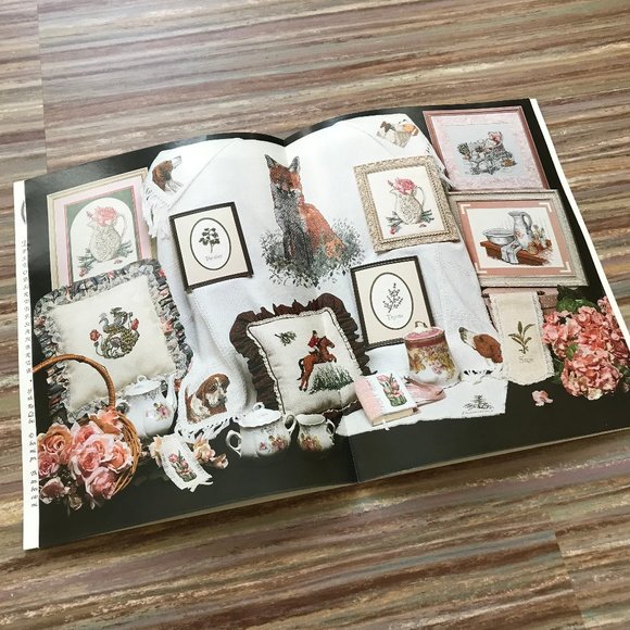 Cross My Heart 3 Cross Stitch Pattern Books Country Cottage Church Manor Red Fox - Picture 2 of 4